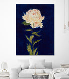 Pretty As A Peony I by Liz Jardine on GIANT ART - blues botanical peony