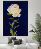 Pretty As A Peony I by Liz Jardine on GIANT ART - blues botanical peony
