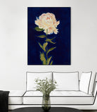 Pretty As A Peony I by Liz Jardine on GIANT ART - blues botanical peony