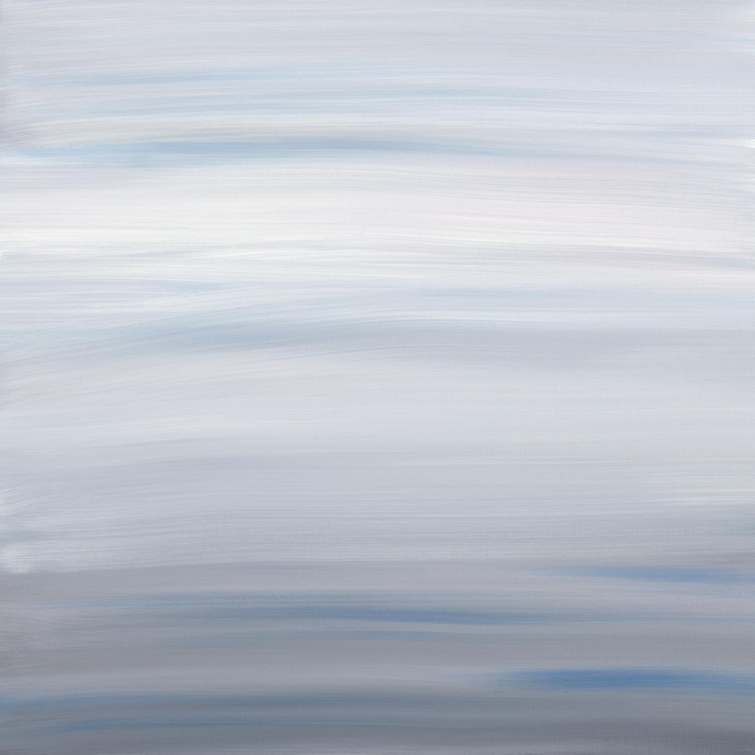 Blue Stripes by Corrie LaVelle on GIANT ART - white abstract