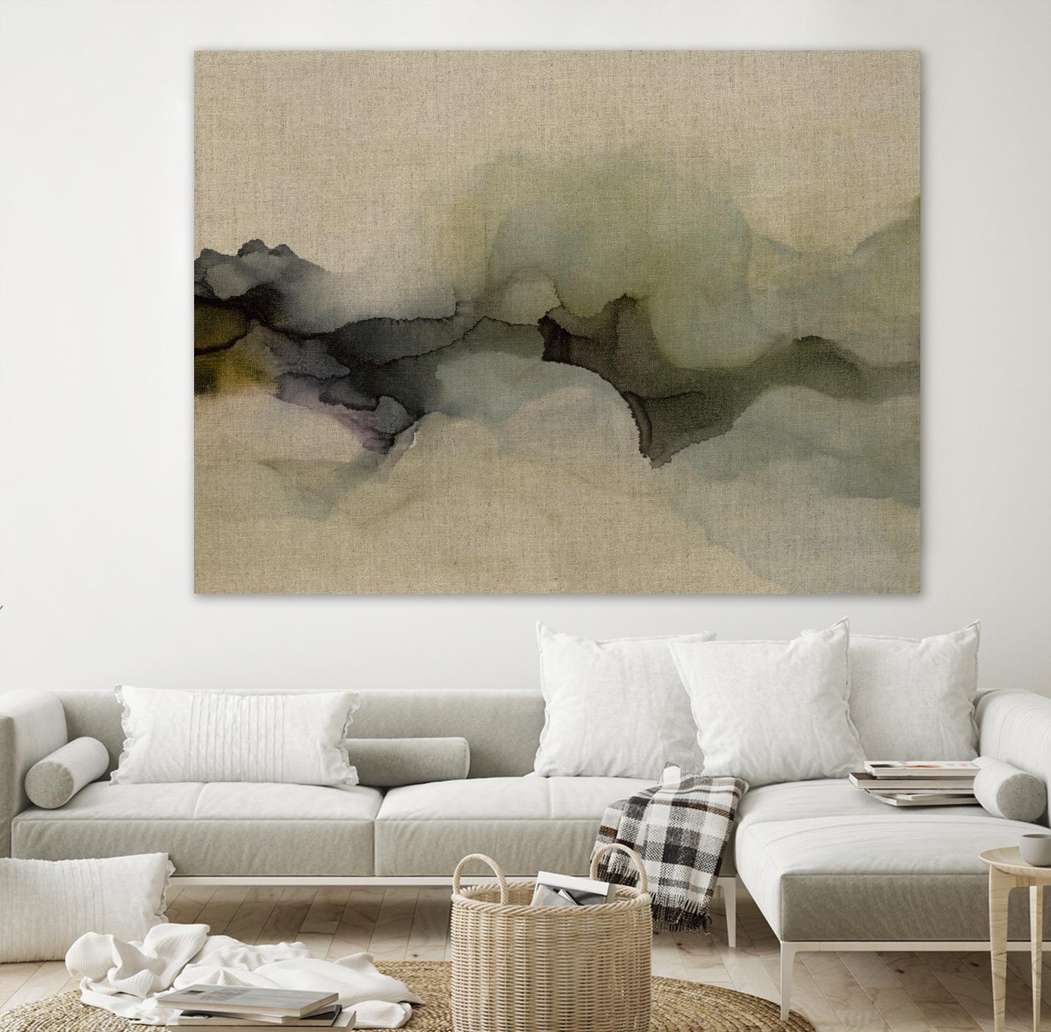 When It Rains It Pours by Kippi Leonard on GIANT ART - browns fluid abstracts