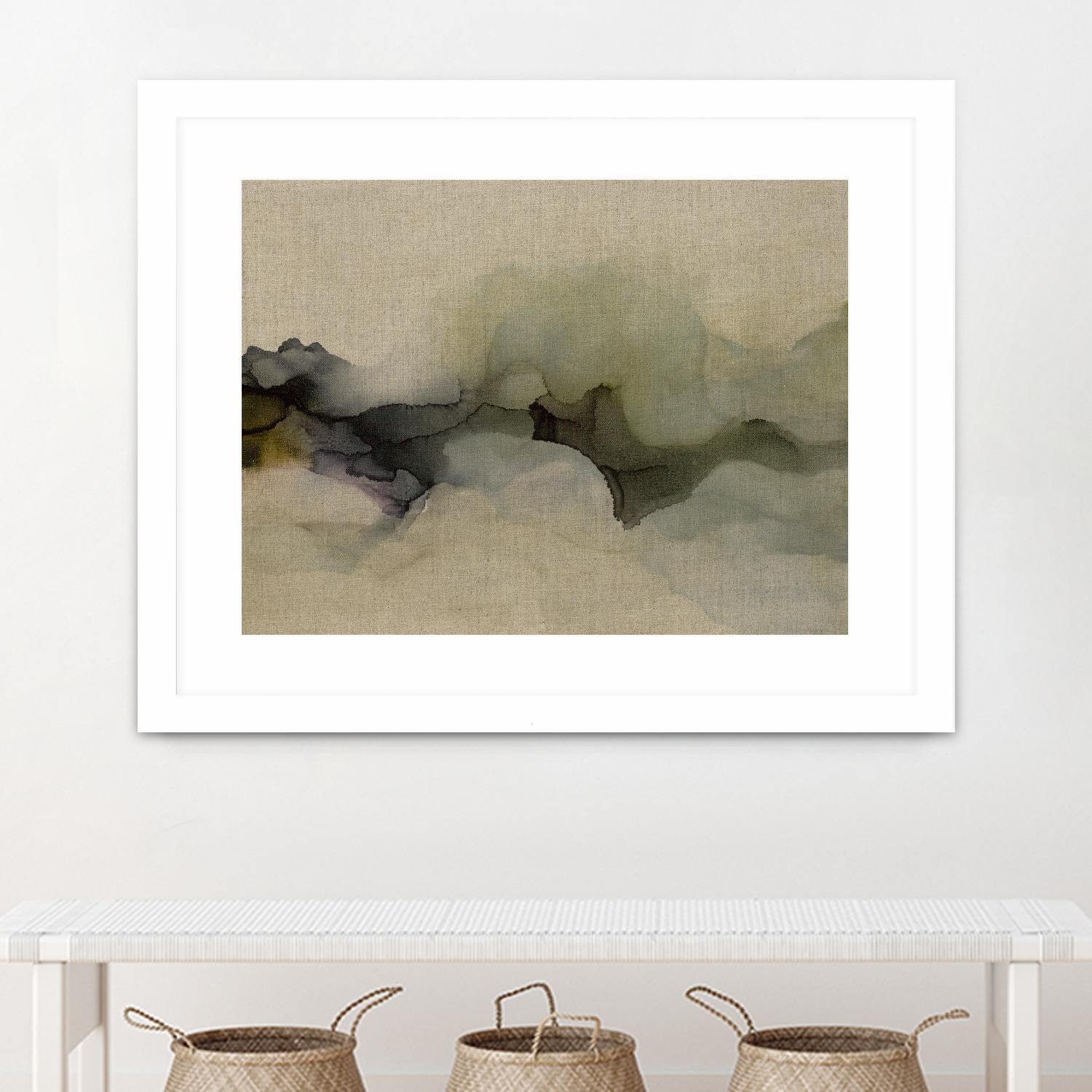 When It Rains It Pours by Kippi Leonard on GIANT ART - browns fluid abstracts