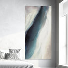 A Hui Hou by Kippi Leonard on GIANT ART - whites & creams fluid abstract blue