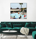 Off The Deep by Beth Ann Lawson on GIANT ART - blues coastal pool