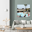 Off The Deep by Beth Ann Lawson on GIANT ART - blues coastal pool