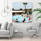 Off The Deep by Beth Ann Lawson on GIANT ART - blues coastal pool