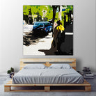 A Volvo In Ballard by Beth Ann Lawson on GIANT ART - greens cityscapes urban