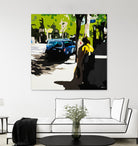 A Volvo In Ballard by Beth Ann Lawson on GIANT ART - greens cityscapes urban