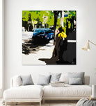 A Volvo In Ballard by Beth Ann Lawson on GIANT ART - greens cityscapes urban