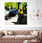 A Volvo In Ballard by Beth Ann Lawson on GIANT ART - greens cityscapes urban