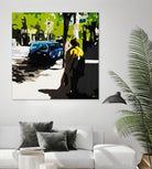 A Volvo In Ballard by Beth Ann Lawson on GIANT ART - greens cityscapes urban