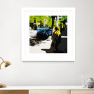 A Volvo In Ballard by Beth Ann Lawson on GIANT ART - greens cityscapes urban