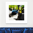 A Volvo In Ballard by Beth Ann Lawson on GIANT ART - greens cityscapes urban