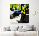 A Volvo In Ballard by Beth Ann Lawson on GIANT ART - greens cityscapes urban