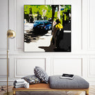 A Volvo In Ballard by Beth Ann Lawson on GIANT ART - greens cityscapes urban