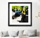 A Volvo In Ballard by Beth Ann Lawson on GIANT ART - greens cityscapes urban