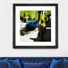 A Volvo In Ballard by Beth Ann Lawson on GIANT ART - greens cityscapes urban