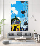 YOLO! by Beth Ann Lawson on GIANT ART - blues cityscapes ferris wheel