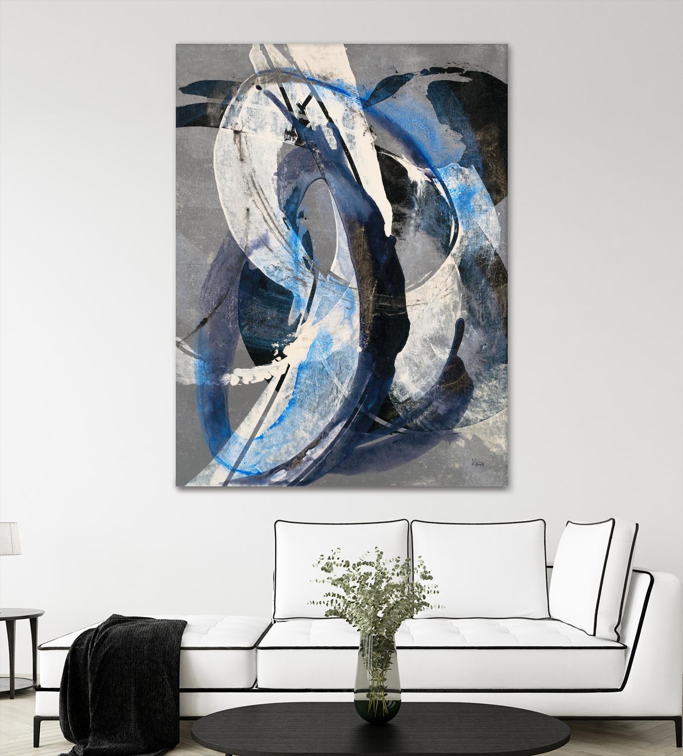 Affinity I by K. Nari on GIANT ART - blues abstract white