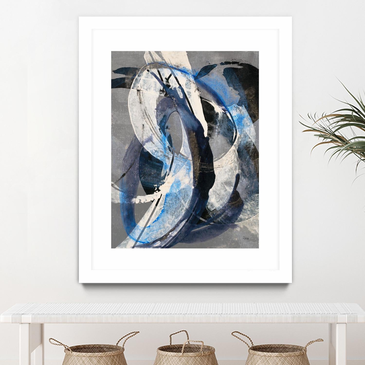 Affinity I by K. Nari on GIANT ART - blues abstract white