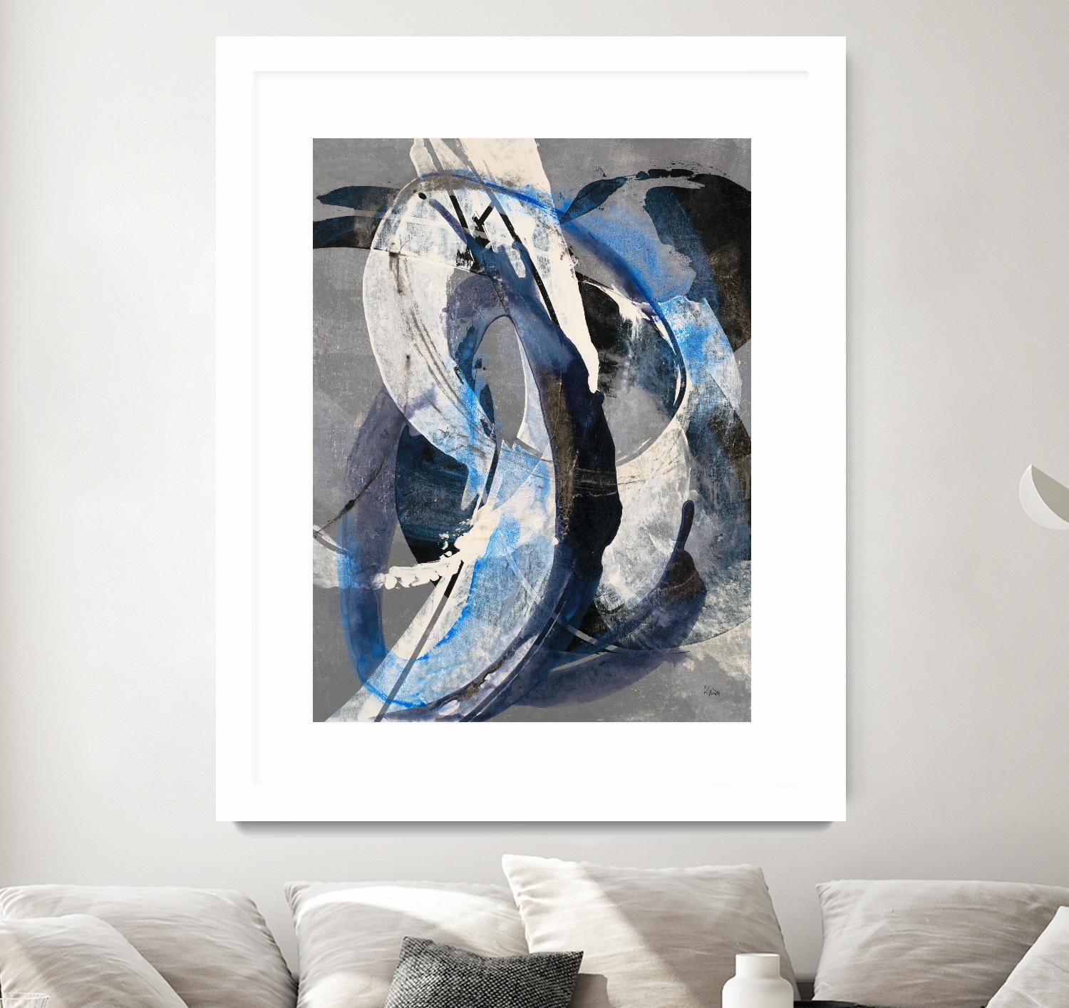 Affinity I by K. Nari on GIANT ART - blues abstract white