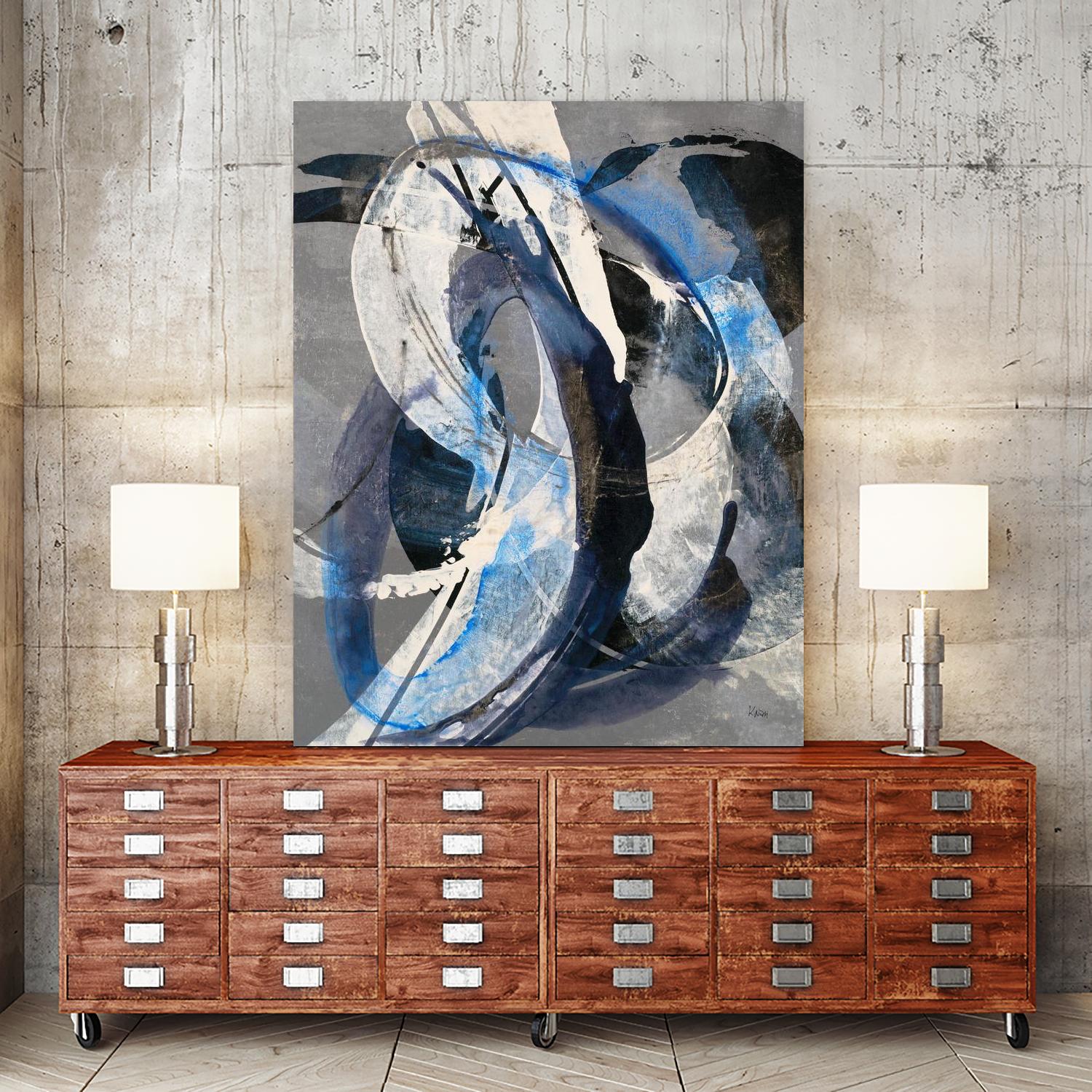 Affinity I by K. Nari on GIANT ART - blues abstract white