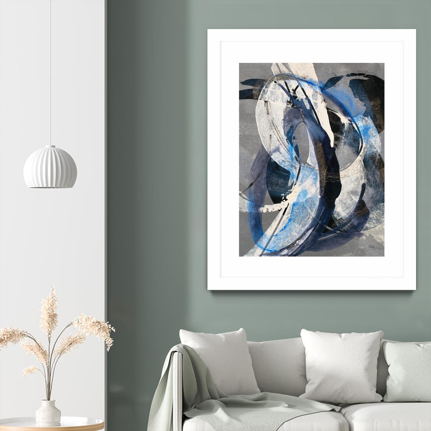 Affinity I by K. Nari on GIANT ART - blues abstract white