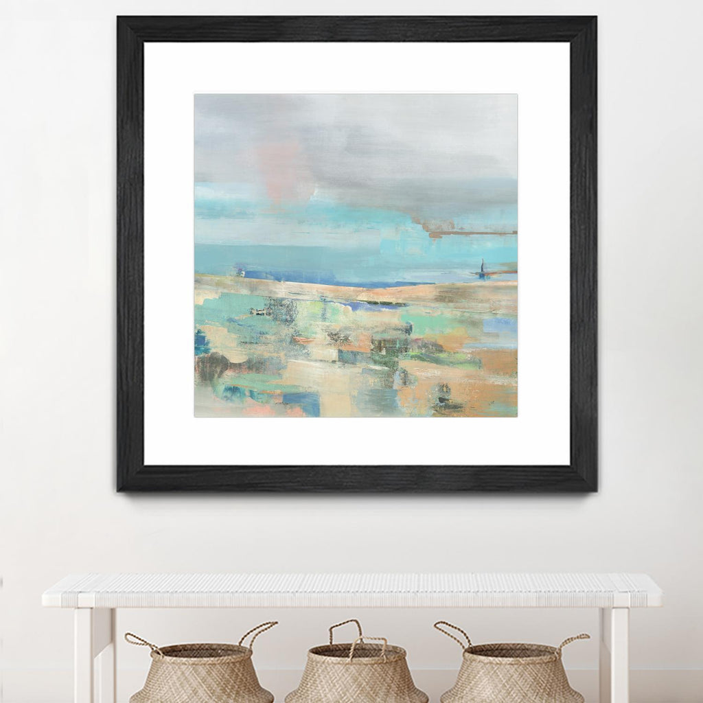 Low Tide I by Nancy Ngo on GIANT ART - pale tints abstract, landscape