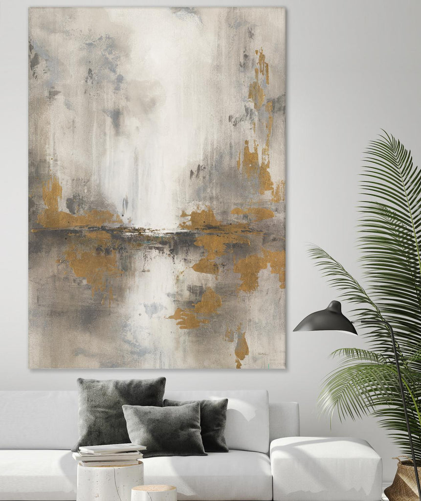 Misty Morning Light by Leah Rei on GIANT ART - grays, metallic abstract