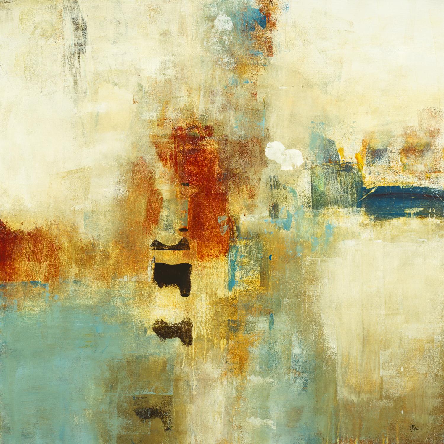 Casual Fling by Lisa Ridgers on GIANT ART - orange abstract