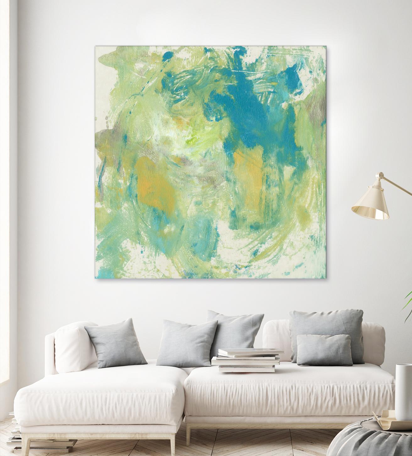 World Wind I by Tim OToole on GIANT ART - green abstract