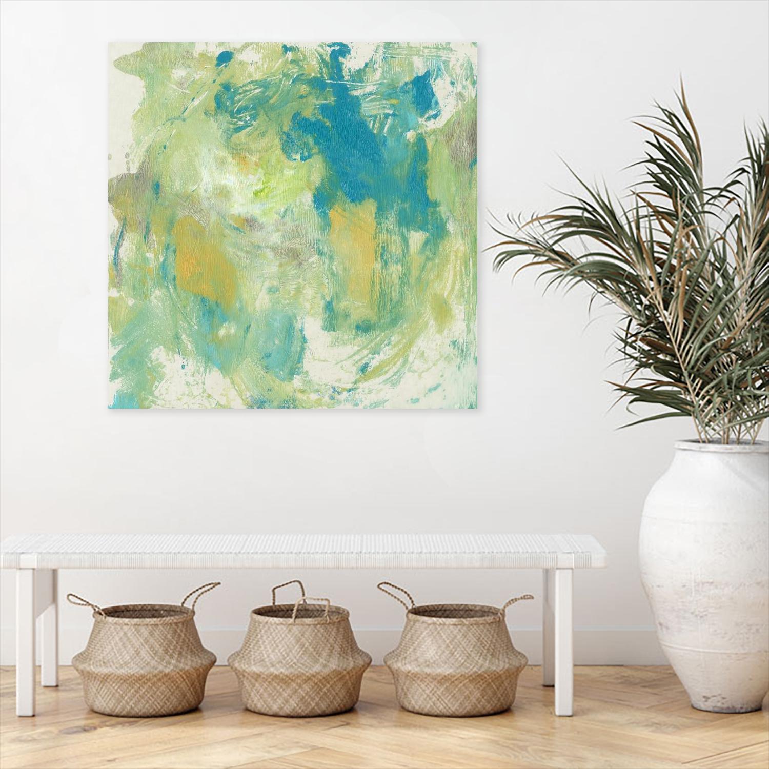 World Wind I by Tim OToole on GIANT ART - green abstract