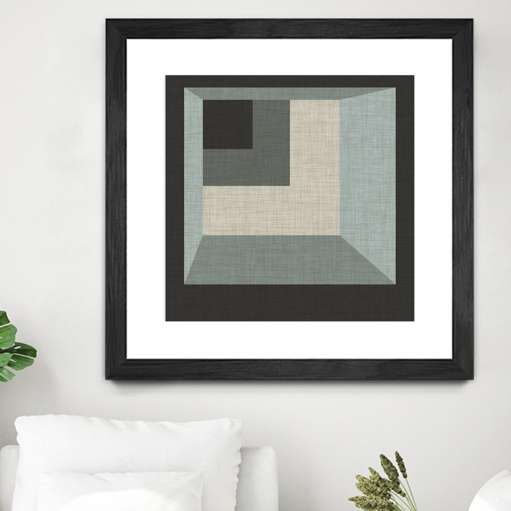 Geometric Perspective I by June Erica Vess on GIANT ART - green abstract