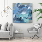 Abstract Blues I by Christina Long on GIANT ART - blue abstract