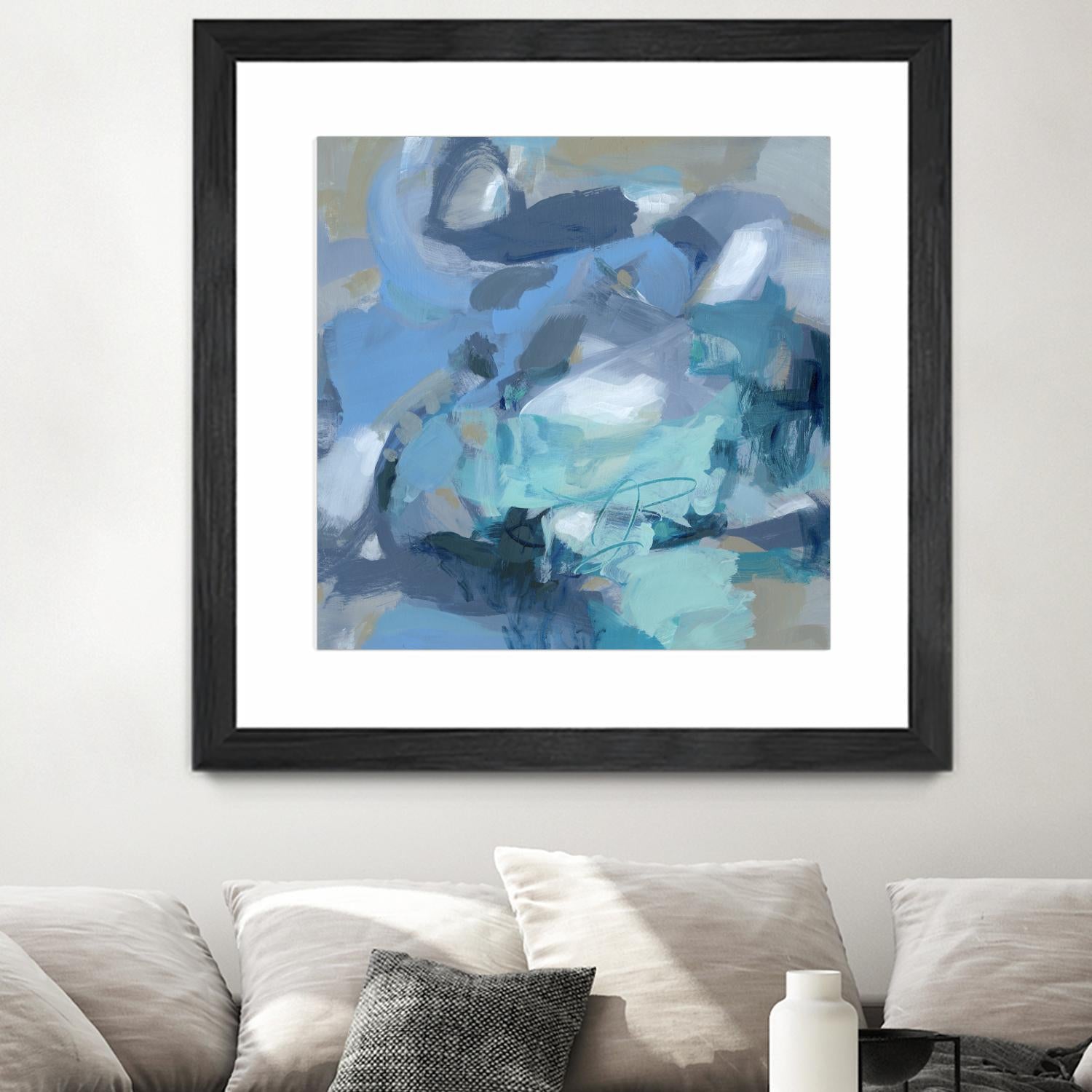 Abstract Blues I by Christina Long on GIANT ART - blue abstract