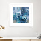 Abstract Blues II by Christina Long on GIANT ART - blue abstract