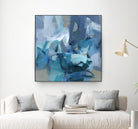 Abstract Blues II by Christina Long on GIANT ART - blue abstract