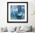 Abstract Blues II by Christina Long on GIANT ART - blue abstract
