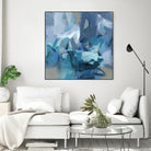 Abstract Blues II by Christina Long on GIANT ART - blue abstract