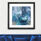 Abstract Blues II by Christina Long on GIANT ART - blue abstract