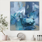 Abstract Blues II by Christina Long on GIANT ART - blue abstract