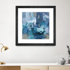 Abstract Blues II by Christina Long on GIANT ART - blue abstract