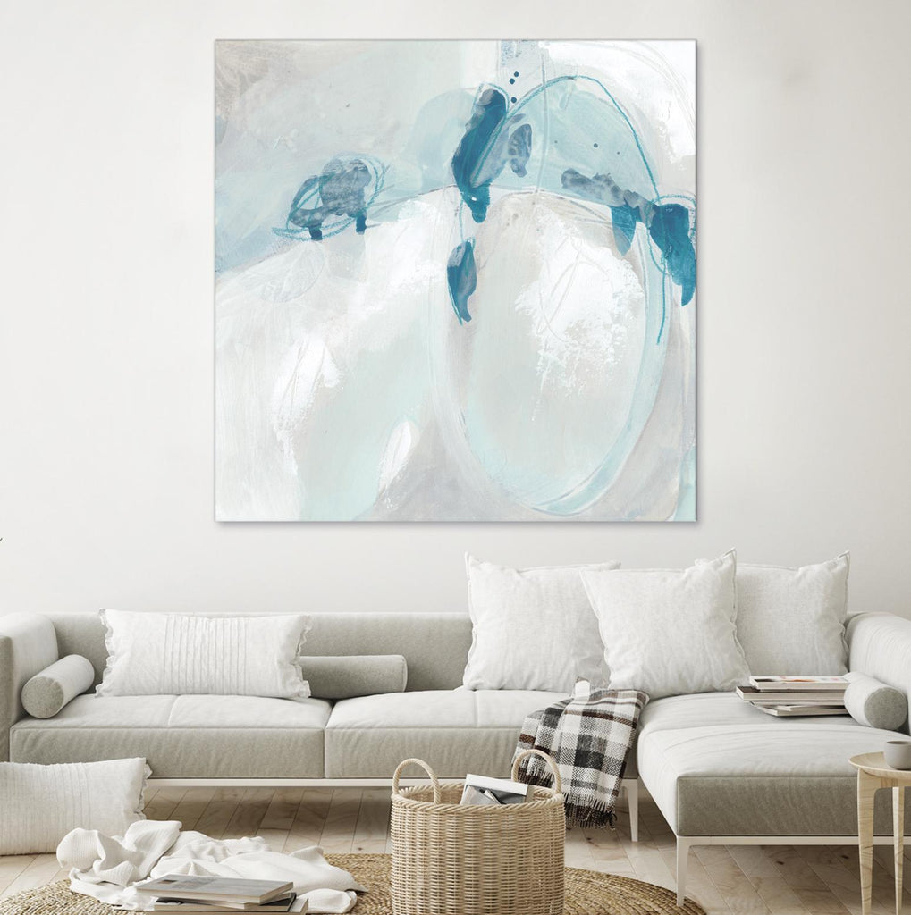 Trace Echo II by June Erica Vess on GIANT ART - blue abstract
