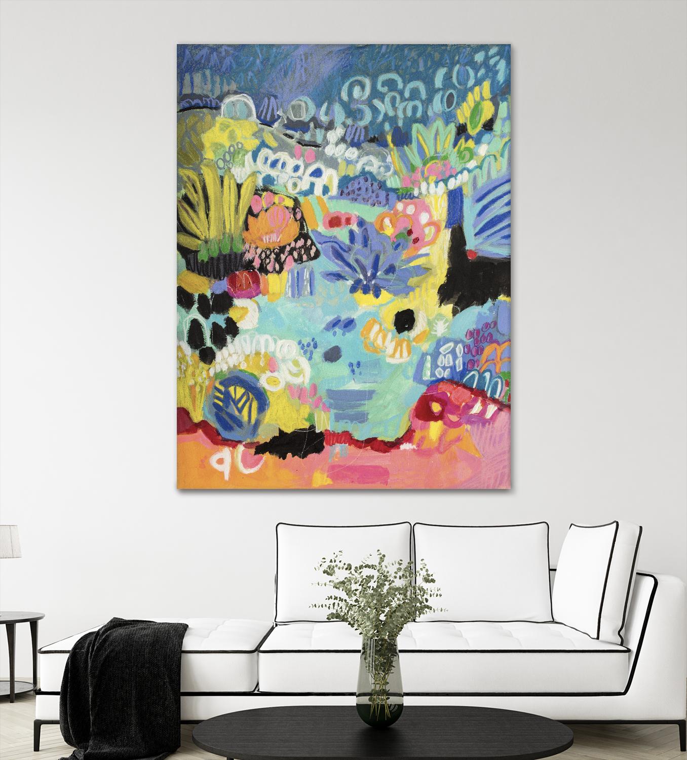 Whimsical Pond III by Karen Fields on GIANT ART - abstract