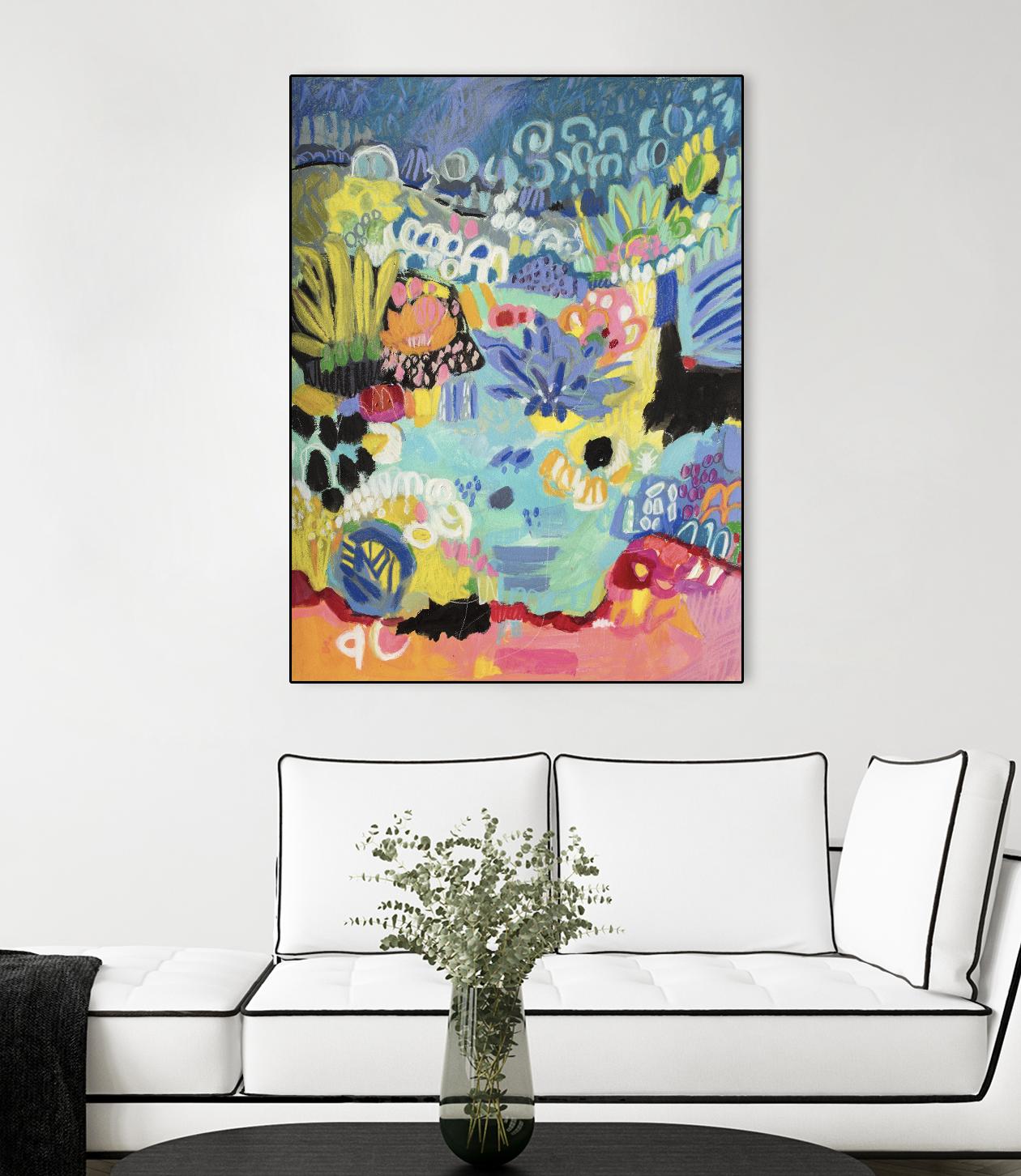 Whimsical Pond III by Karen Fields on GIANT ART - abstract