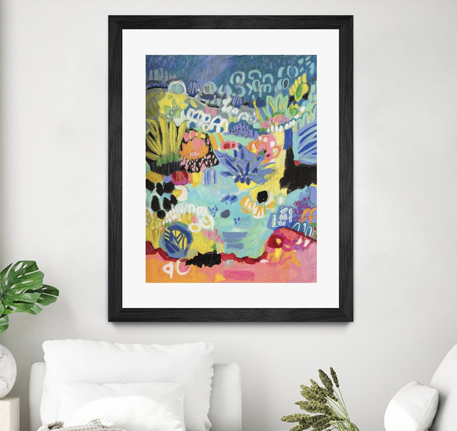 Whimsical Pond III by Karen Fields on GIANT ART - abstract