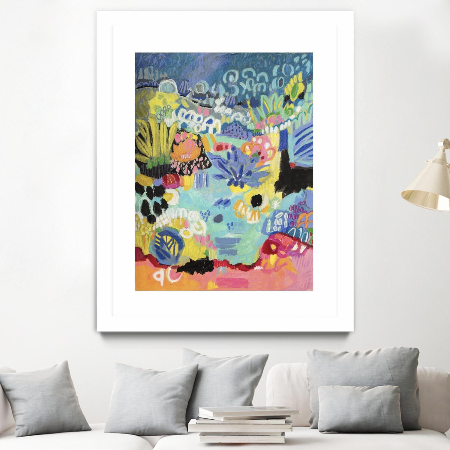 Whimsical Pond III by Karen Fields on GIANT ART - abstract