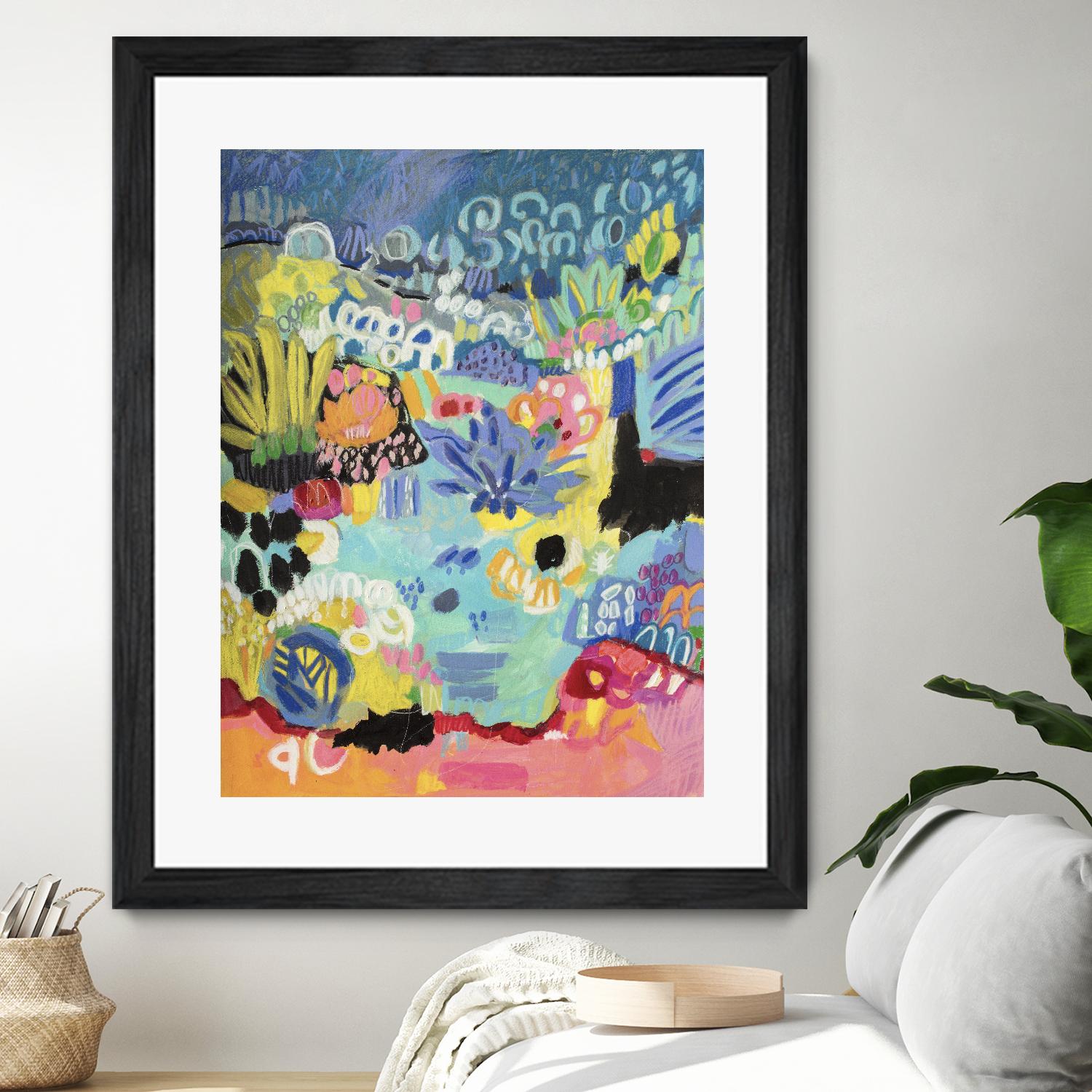 Whimsical Pond III by Karen Fields on GIANT ART - abstract