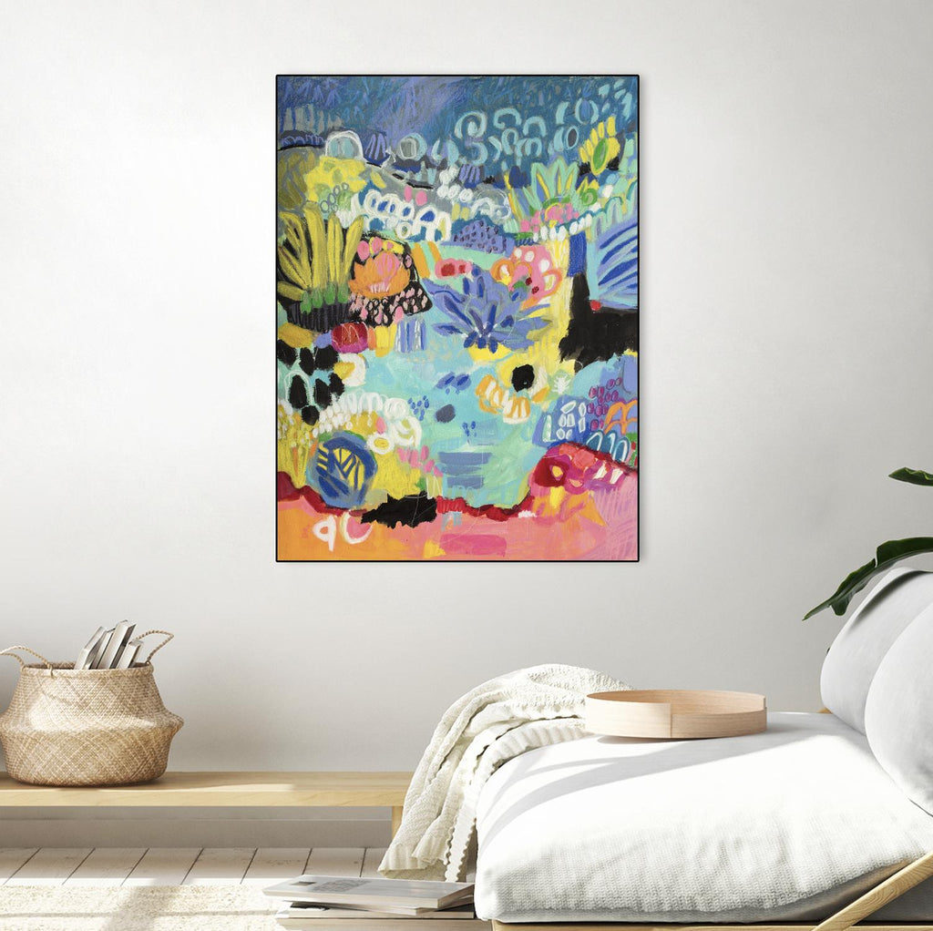 Whimsical Pond III by Karen Fields on GIANT ART - abstract