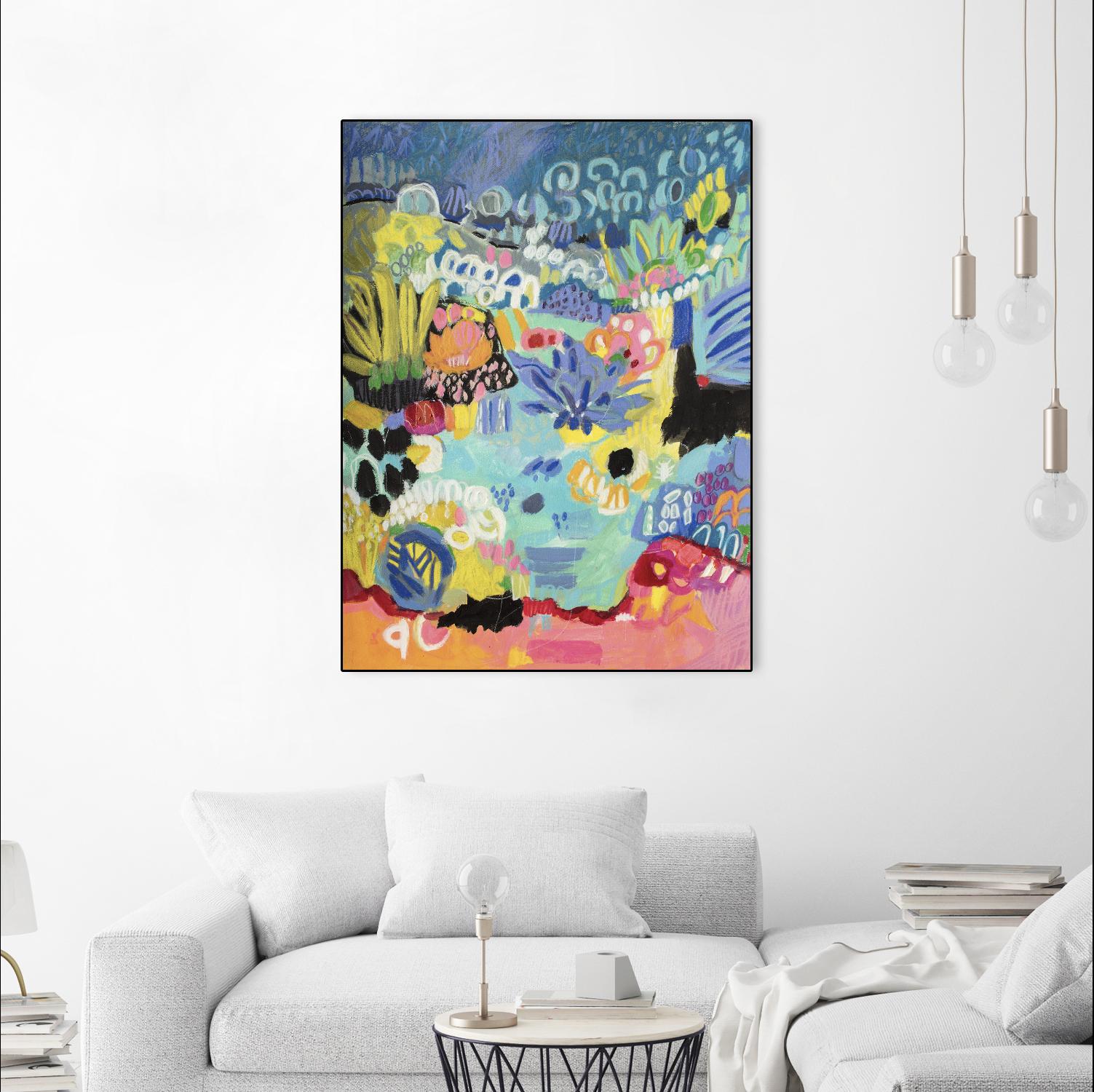 Whimsical Pond III by Karen Fields on GIANT ART - abstract